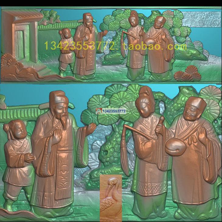 古建寺庙精雕深雕扫描图人物典故