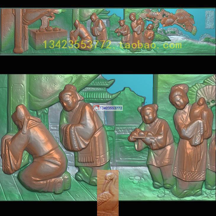古建寺庙精雕深雕扫描图人物典故