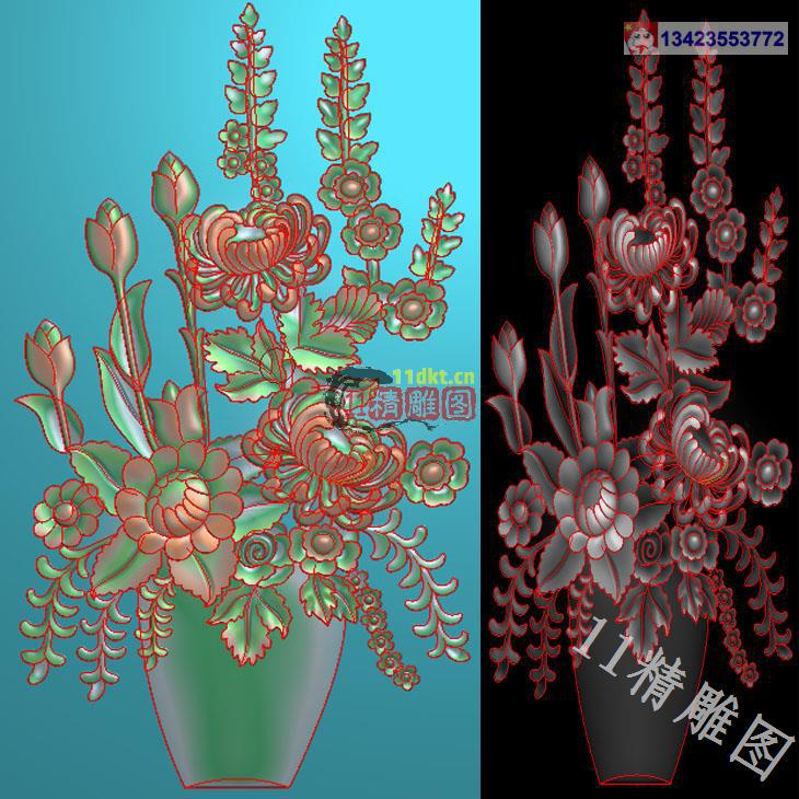 11精雕图花草086