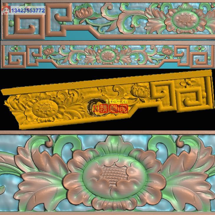 花板1福建砖雕扫描图