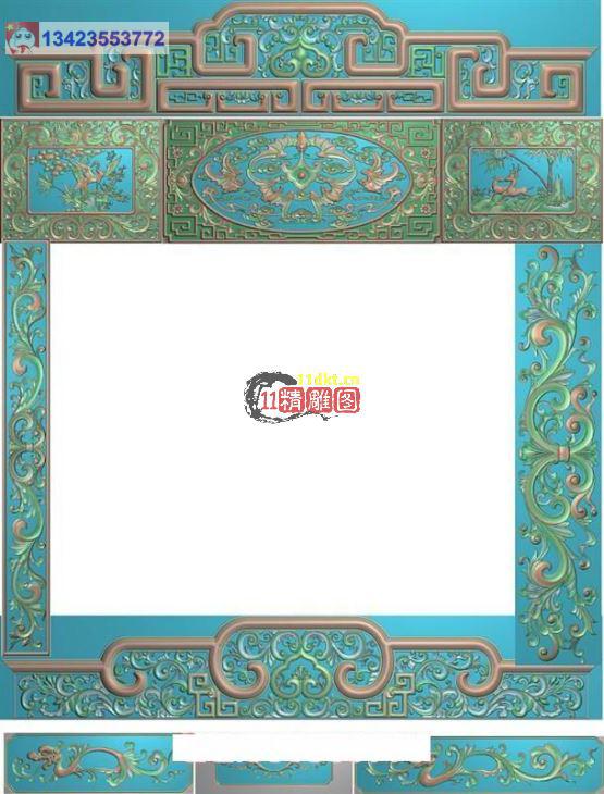 精品洋花床全套图 072精雕图