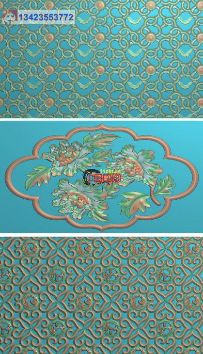 波浪板纹电视墙背景浮雕纹底17