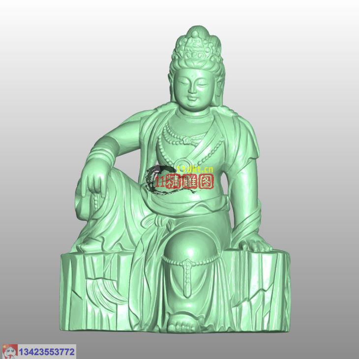 坐石观音AI三维3D设计图