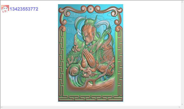 TH295牙雕二郎神没线