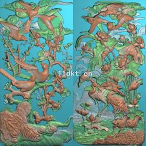 梅荷花鸟白鹭317-616